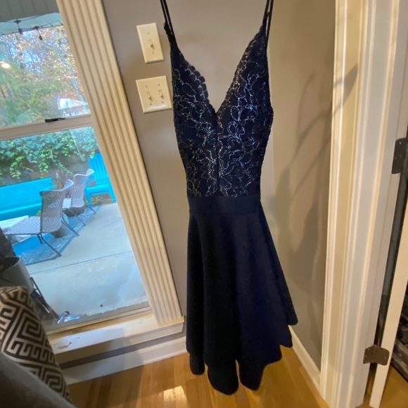 GRACED IN LACE SKATER DRESS - Picture 2 of 5